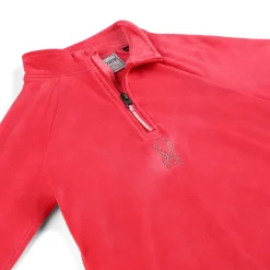 Kids Spyder Girls Shimmer Bug Half Zip - Prism Pink