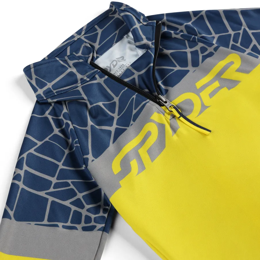 Kids Spyder Little Boys Bug Half Zip - Acid Yellow
