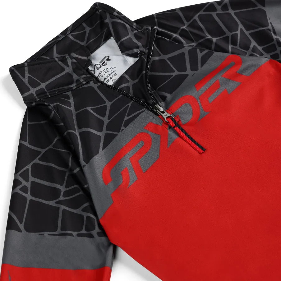 Kids Spyder Little Boys Bug Half Zip - Red