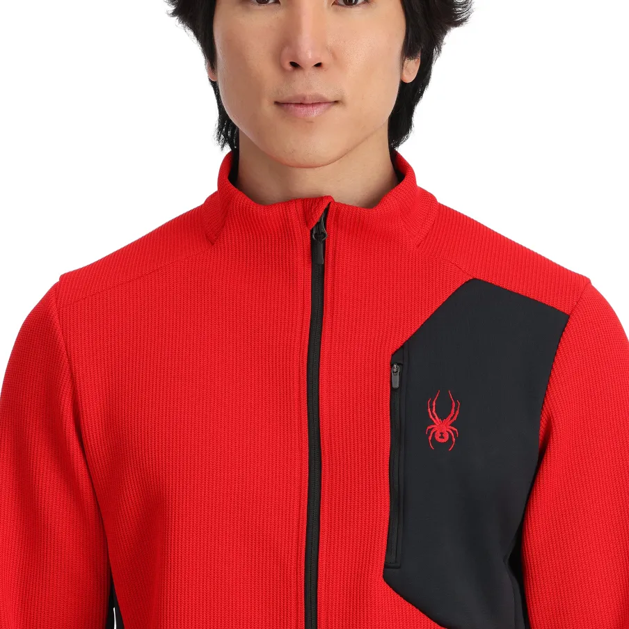 Spyder Mens Bandit Full Zip - Red