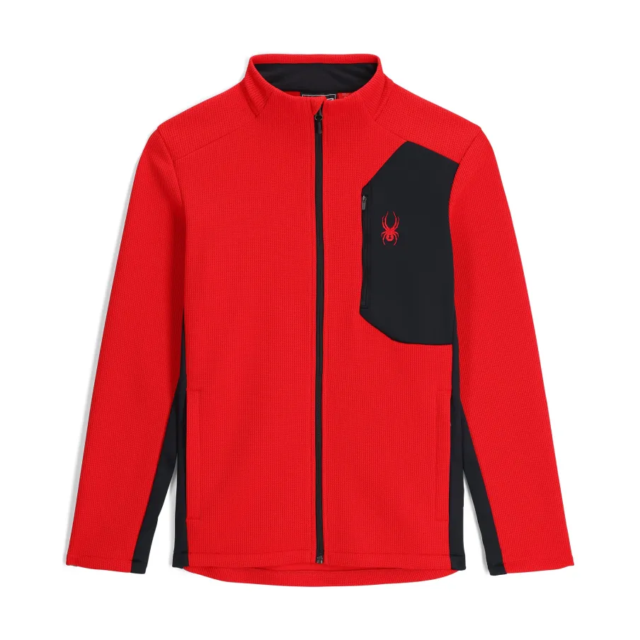Spyder Mens Bandit Full Zip - Red