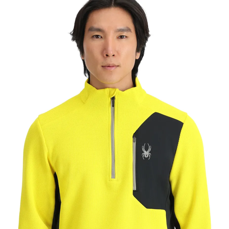 Spyder Mens Bandit Half Zip - Acid Yellow