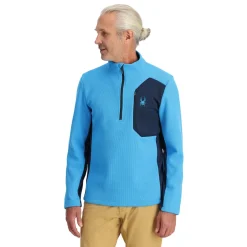 Spyder Mens Bandit Half Zip - Aether Blue