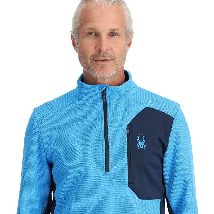 Spyder Mens Bandit Half Zip - Aether Blue