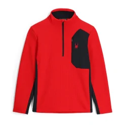 Spyder Mens Bandit Half Zip - Red