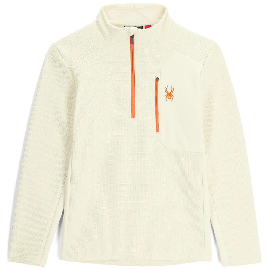 Spyder Mens Bandit Half Zip - Vanilla Latte