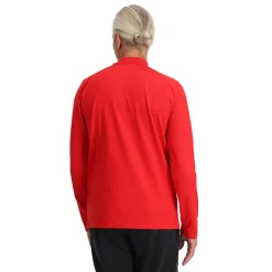 Spyder Mens Castle Mock Crew - Red