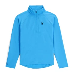 Spyder Mens Gridweb Half Zip - Aether Blue