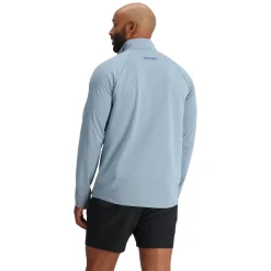 Spyder Mens Gridweb Half Zip - Blue Fog