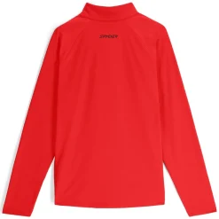 Spyder Mens Gridweb Half Zip - Red