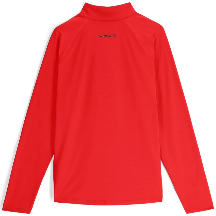 Spyder Mens Gridweb Half Zip - Red