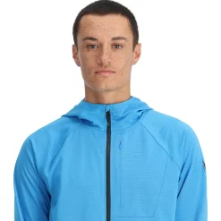 Spyder Mens Gridweb Hoodie - Aether Blue