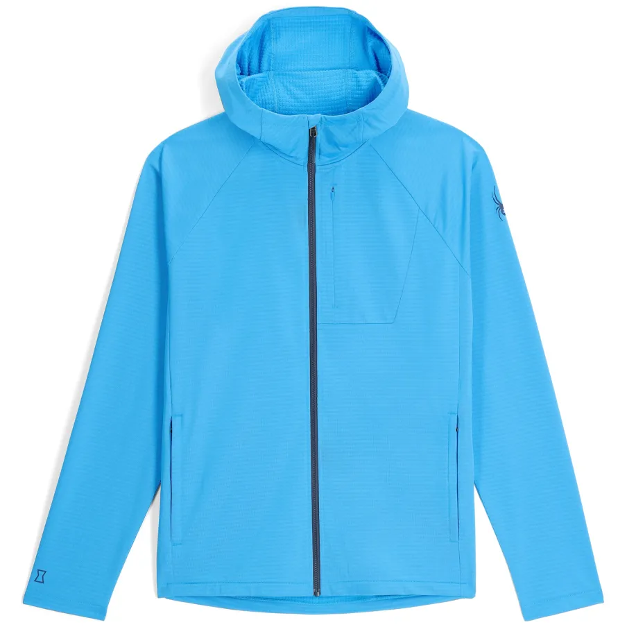 Spyder Mens Gridweb Hoodie - Aether Blue
