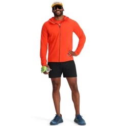 Spyder Mens Gridweb Hoodie - Twisted Orange