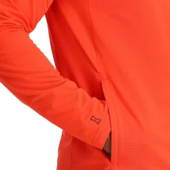 Spyder Mens Gridweb Hoodie - Twisted Orange