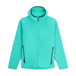 Spyder Mens Gridweb ShellFleece™ Hoodie - Teal Green