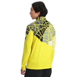Spyder Mens Legacy Half Zip - Acid Yellow