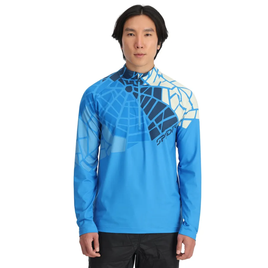 Spyder Mens Legacy Half Zip - Aether Blue