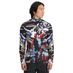 Spyder Mens Podium Half Zip - Paint By Numbers Purple Flash