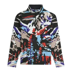 Spyder Mens Podium Half Zip - Paint By Numbers Purple Flash