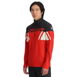 Spyder Mens Podium Half Zip - Red