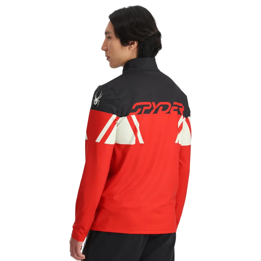 Spyder Mens Podium Half Zip - Red