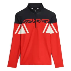 Spyder Mens Podium Half Zip - Red