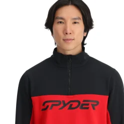 Spyder Mens Speed Fleece Half Zip - Red
