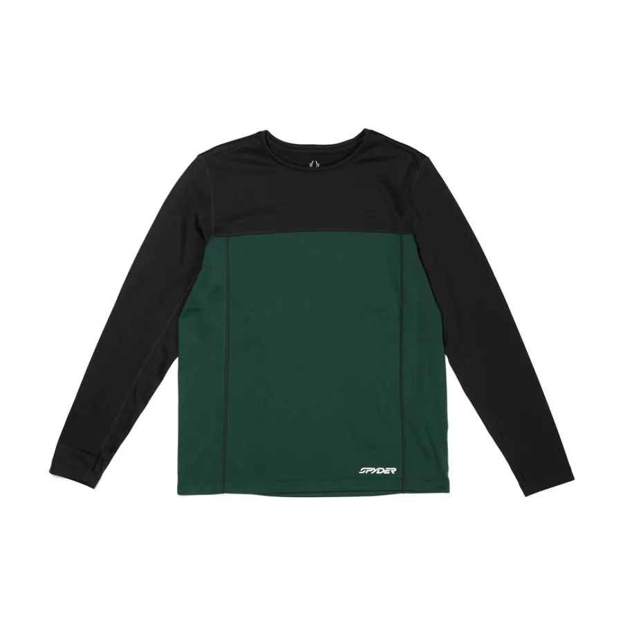 Spyder Mens Stretch Charger Crew - Cypress Green