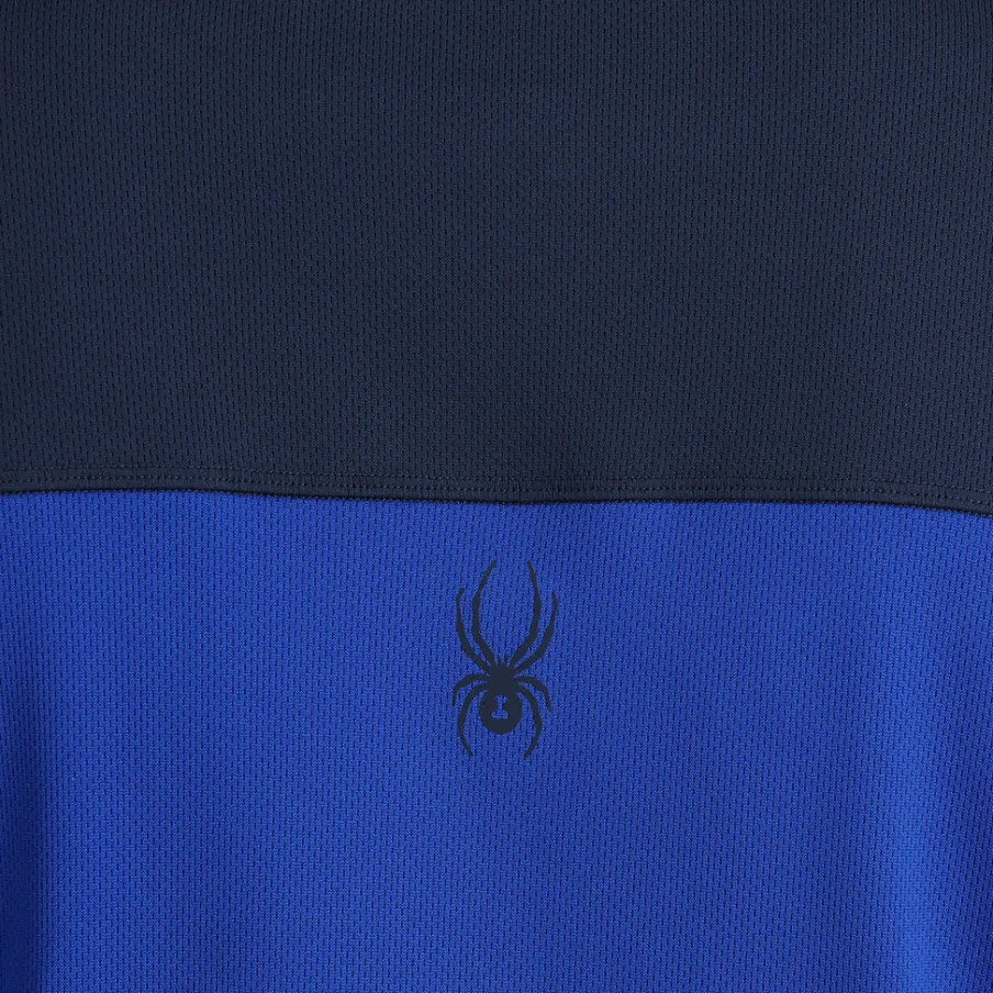 Spyder Mens Stretch Charger Crew - Electric Blue