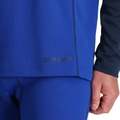 Spyder Mens Stretch Charger Hoodie - Electric Blue