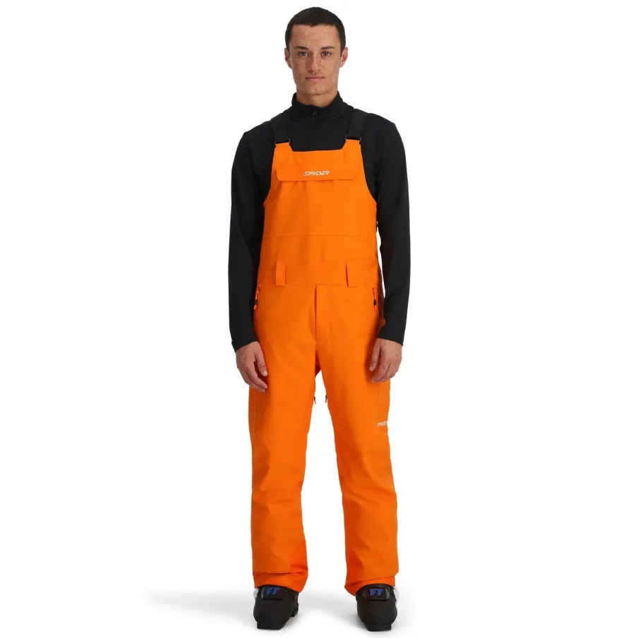 Spyder Mens Terrain Bib - Orange Shock