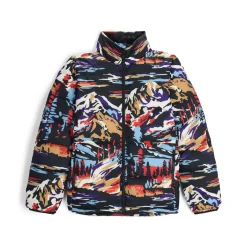 Spyder Mens Windom Down Jacket - Paint By Numbers Purple Flash