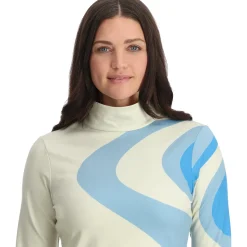 Women Spyder Womens Chute Turtleneck - Vanilla Latte