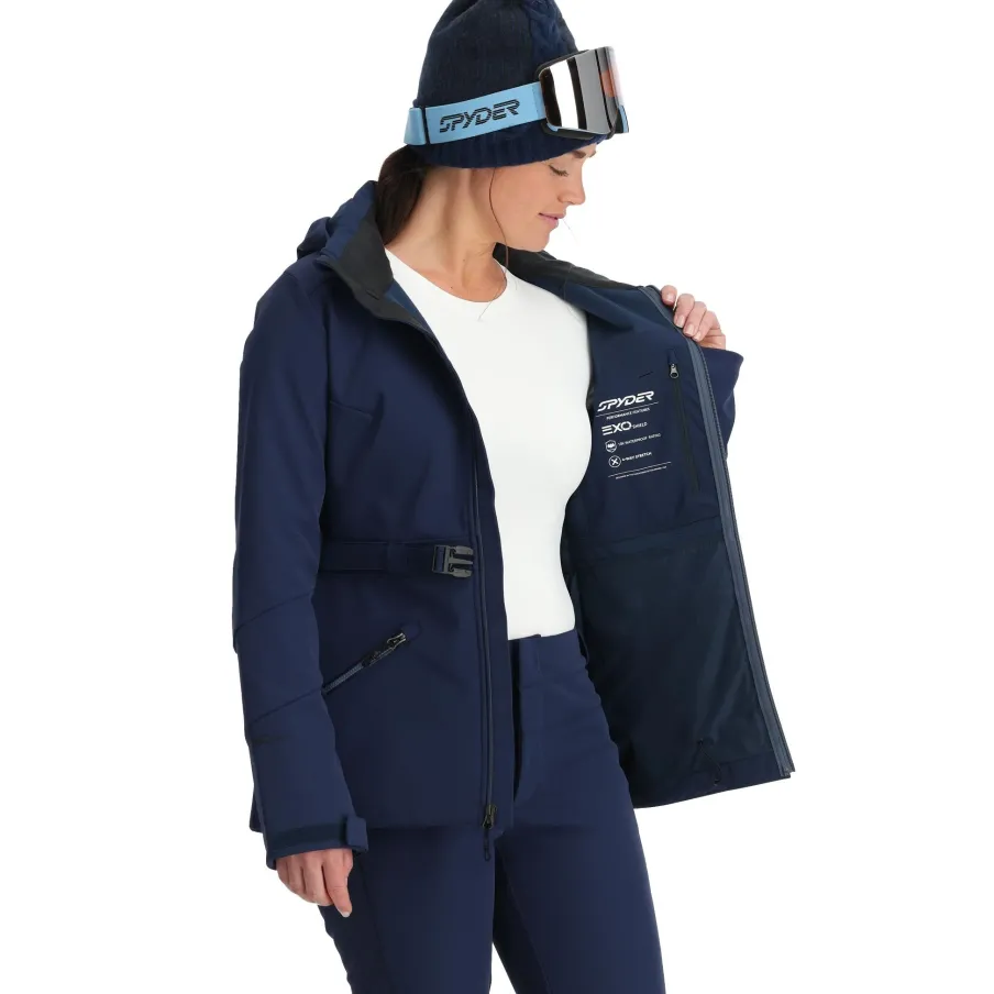 Women Spyder Womens Glacial Softshell - True Navy