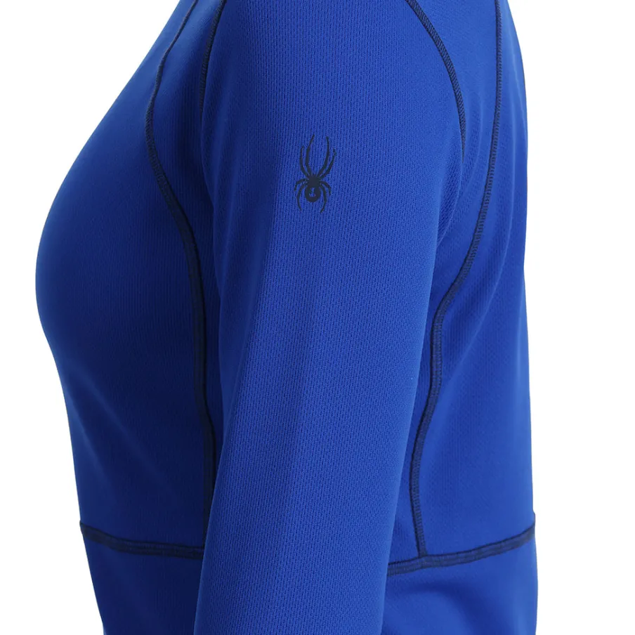 Women Spyder Womens Stretch Charger Crew - Electric Blue