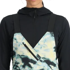Women Spyder Womens Terrain Bib - Tie Dye Vanilla Latte
